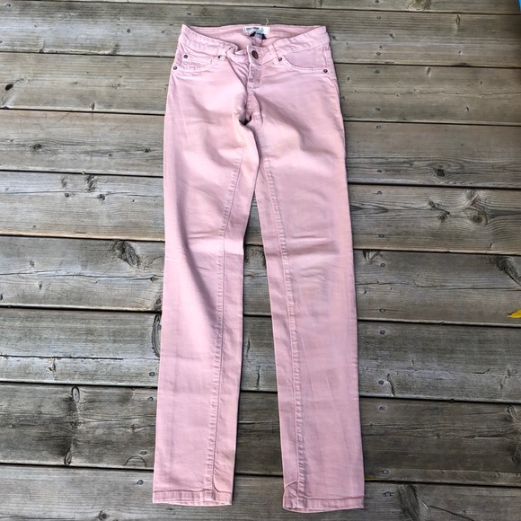 Rosy Pink Low Rise Skinny Jean GARAGE (Size 00) - Picture 3 of 6